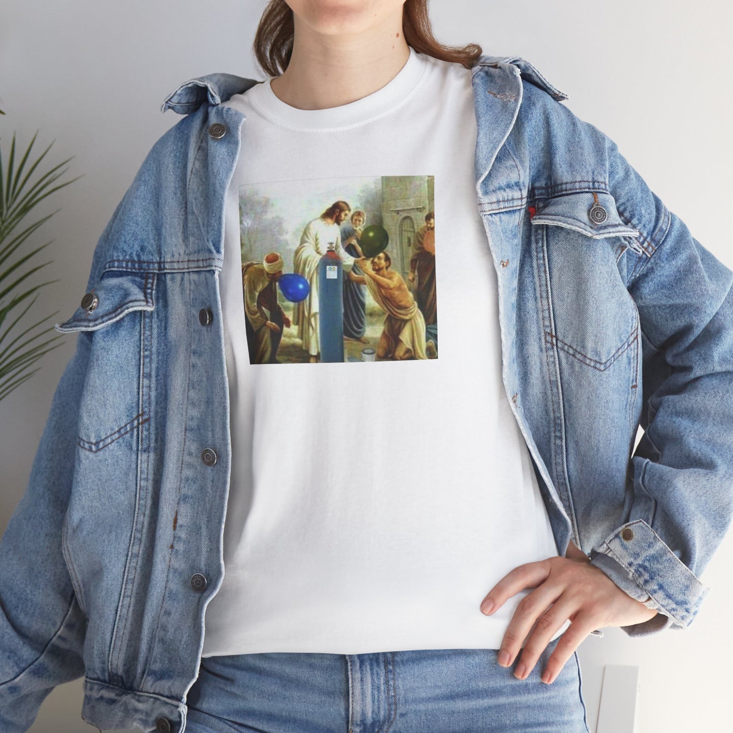 Jesus Blesses Disciples with Galaxy Gas Tee