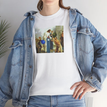 Jesus Blesses Disciples with Galaxy Gas Tee