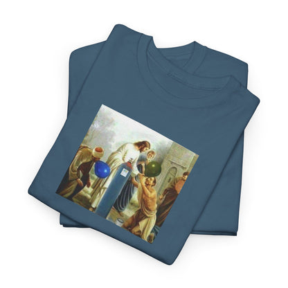 Jesus Blesses Disciples with Galaxy Gas Tee