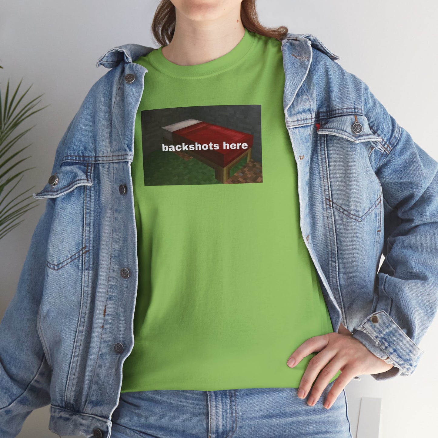 Minecraft Backshots Here Tee