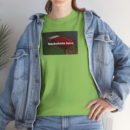 Minecraft Backshots Here Tee