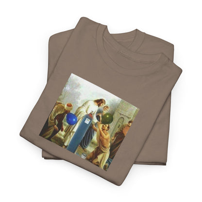 Jesus Blesses Disciples with Galaxy Gas Tee