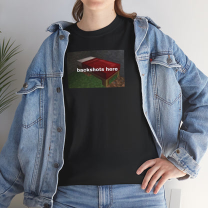 Minecraft Backshots Here Tee