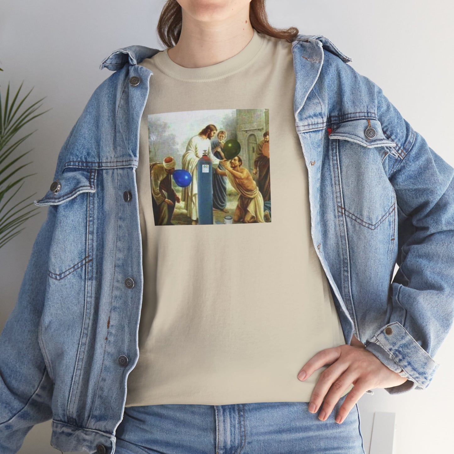 Jesus Blesses Disciples with Galaxy Gas Tee