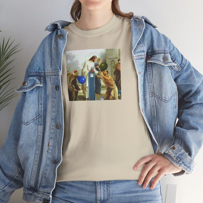 Jesus Blesses Disciples with Galaxy Gas Tee