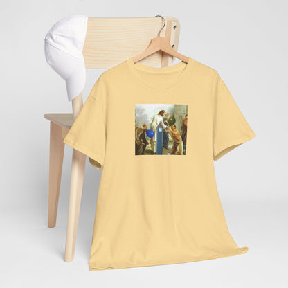 Jesus Blesses Disciples with Galaxy Gas Tee