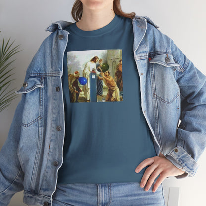 Jesus Blesses Disciples with Galaxy Gas Tee
