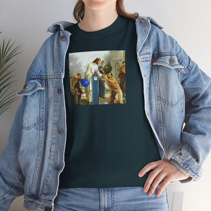 Jesus Blesses Disciples with Galaxy Gas Tee