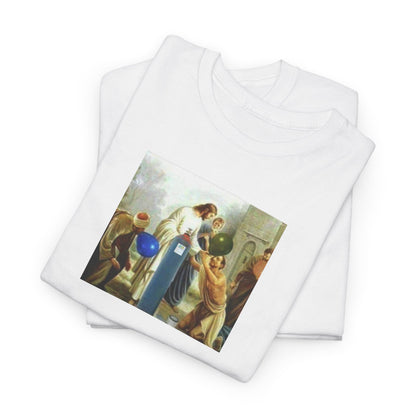 Jesus Blesses Disciples with Galaxy Gas Tee