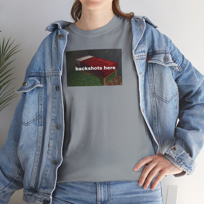 Minecraft Backshots Here Tee