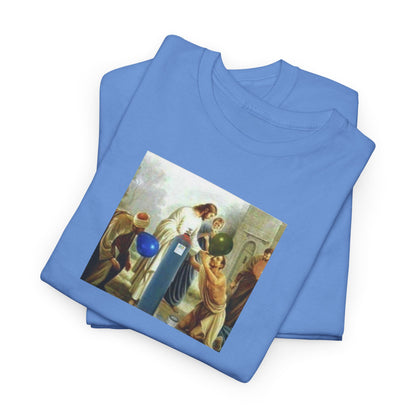 Jesus Blesses Disciples with Galaxy Gas Tee