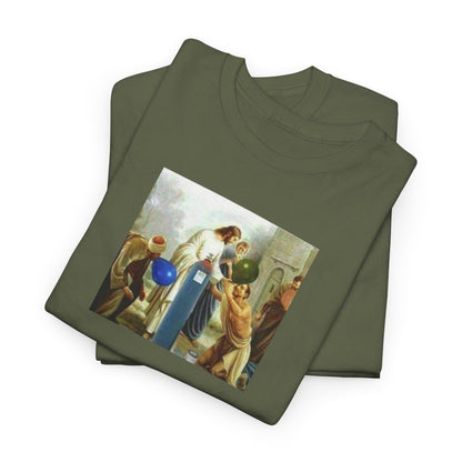 Jesus Blesses Disciples with Galaxy Gas Tee