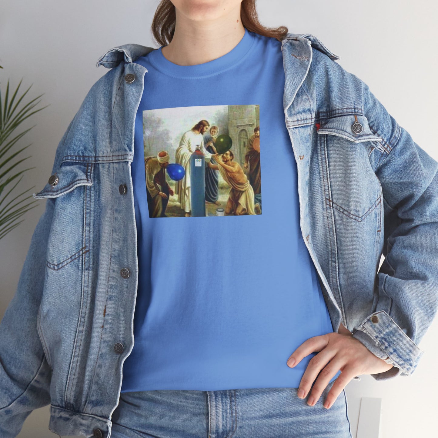 Jesus Blesses Disciples with Galaxy Gas Tee