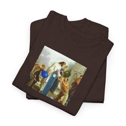 Jesus Blesses Disciples with Galaxy Gas Tee