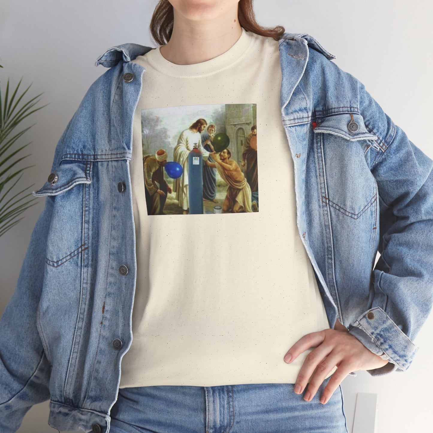 Jesus Blesses Disciples with Galaxy Gas Tee