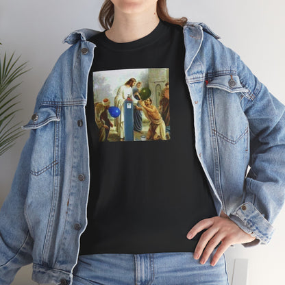 Jesus Blesses Disciples with Galaxy Gas Tee