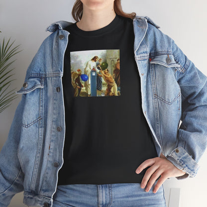 Jesus Blesses Disciples with Galaxy Gas Tee