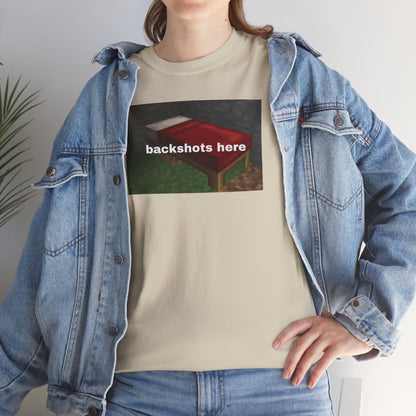 Minecraft Backshots Here Tee