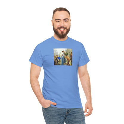 Jesus Blesses Disciples with Galaxy Gas Tee